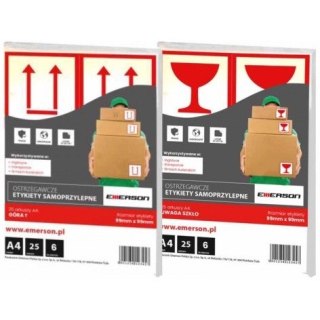Etykiety Emerson A4 99x99mm "góra" (25)