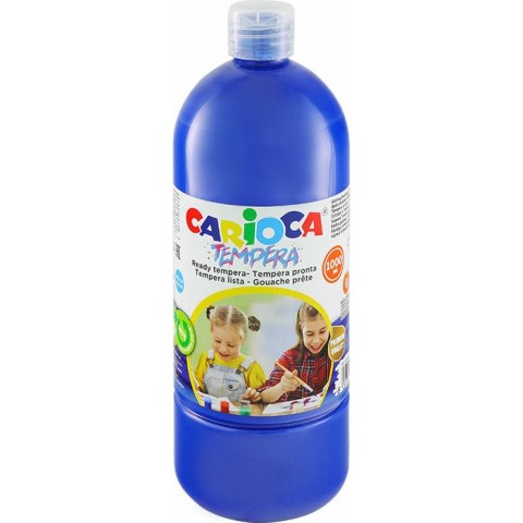 Farba tempera Carioca 1000ml granatowa