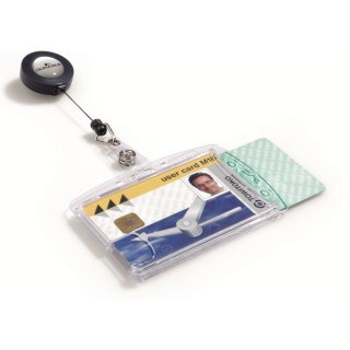 HOLDER NA 2 KARTY DURABLE AKRYLOWY + MECHANIZM ŚCI