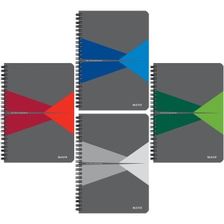 KOŁONOTATNIK LEITZ OFFICE A5/90K KRATKA SZARY