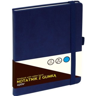 Notatnik Grand A5/80k kratka granatowy