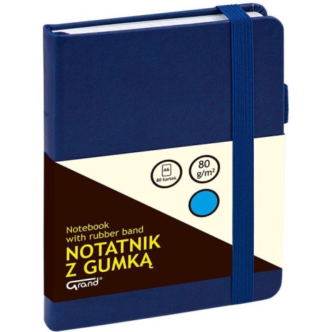 Notatnik Grand A6/80k kratka granatowy