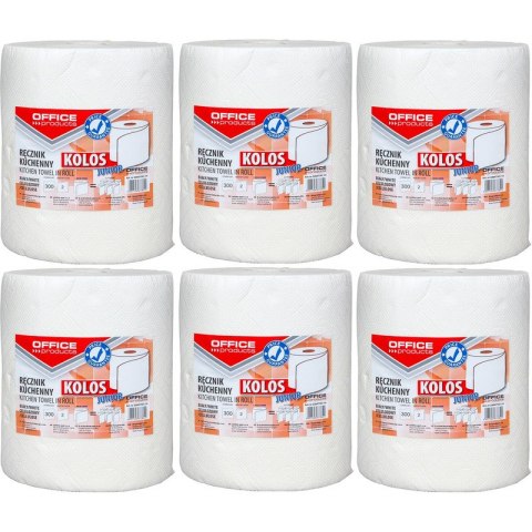 Ręczniki w rolce Office Products 60m 2w celuloza białe (6)