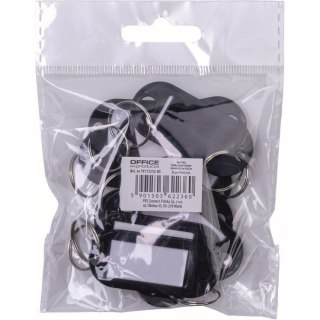 Zawieszki na klucze Office Products czarne (10)