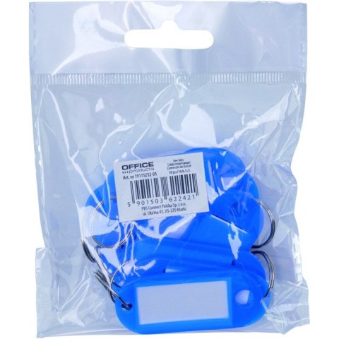 Zawieszki na klucze Office Products niebieskie (10)