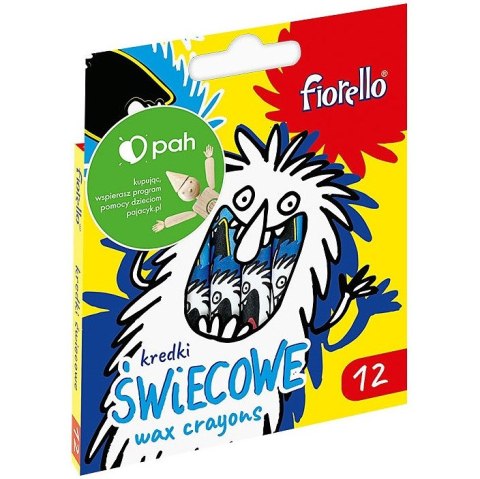 Kredki świecowe Fiorello 12 kolorów