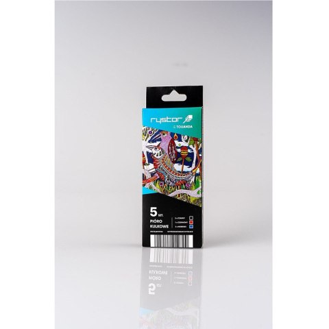 Pióra kulkowe Rystor PK7 0.7mm niebieskie (5)