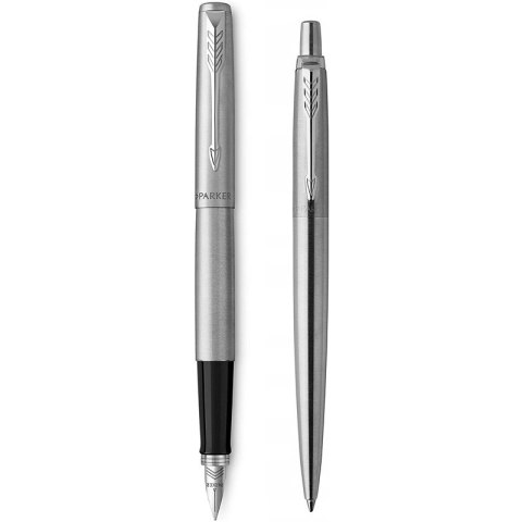 Pióro wieczne i długopis Parker Jotter Stainless S