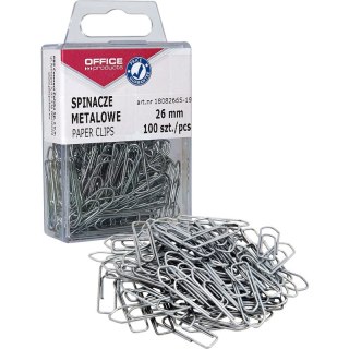 Spinacze metalowe OFFICE PRODUCTS, 26mm, w pudełku