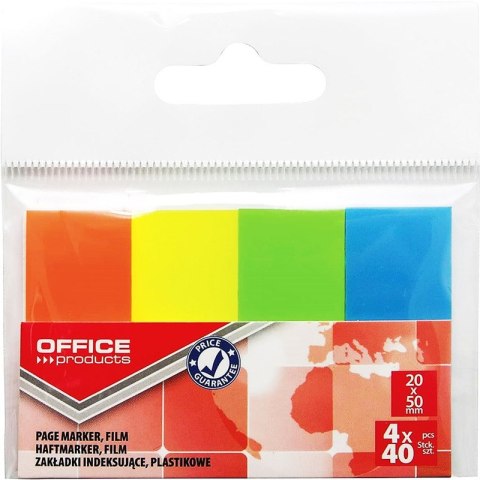 Zakładki indeksujšce OFFICE PRODUCTS, PP, 20x50mm,