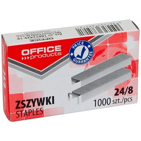 Zszywki OFFICE PRODUCTS, 24/8, 1000szt.