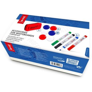 Akcesoria do tablic MemoBe: 4 markery czyścik magn