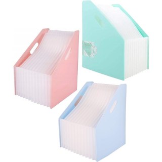 Pojemnik harmonijkowy Deli Macaron A4 niebieski