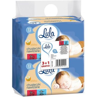 Chusteczki nawilżane Lula z rumiankiem białe (4x72)