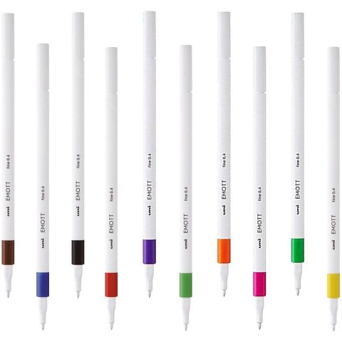 Cienkopis Uni Emott 0.4mm fuksja