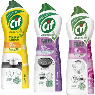 Mleczko do czyszczenia Cif Cleanboost 780g Pink