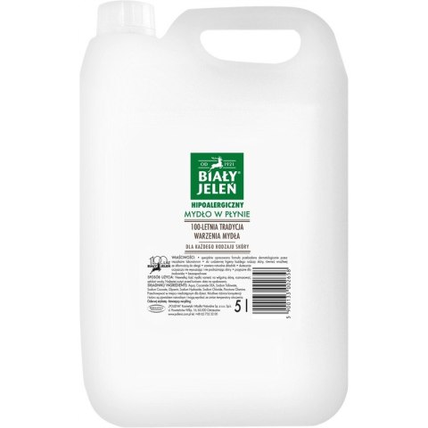 Mydło w płynie Biały Jeleń 5L Hipoalergiczne