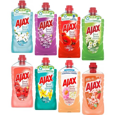 Płyn uniwersalny Ajax Floral Fiesta 1L niebieski