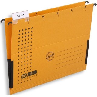 TECZKA ZAWIESZANA ELBA A4 Z BOKAMI ŻÓŁTA