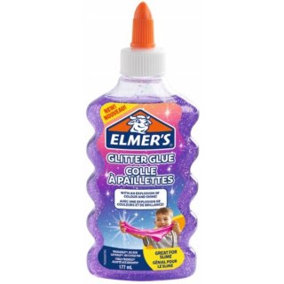 Klej w płynie Elmer's 177ml z brokatem fioletowy
