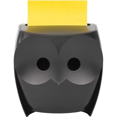 Podajnik karteczek Post-it Z-Notes Sowa (+2 bloczki) czarny