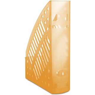 Pojemnik na dokumenty Donau A4/70mm transparentny pomarańczowy