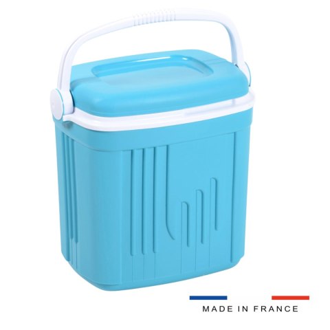 Lodówka turystyczna 20L KAMAI ICEBERG na wkłady mrożące, turkusowa z białą rączką Lodówka turystyczna 20L KAMAI ICEBERG na wkłady mrożące, turkusowa z białą rączką