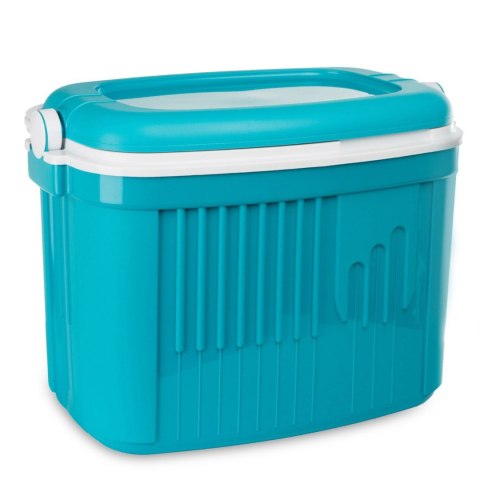 Lodówka turystyczna 42L KAMAI ICEBERG na wkłady mrożące, turkusowa z białą rączką Lodówka turystyczna 42L KAMAI ICEBERG na wkłady mrożące, turkusowa z białą rączką
