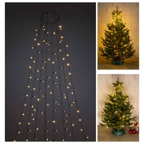 Kurtyna świetlna 160 lampek LED na choinkę Kurtyna świetlna 160 lampek LED na choinkę
