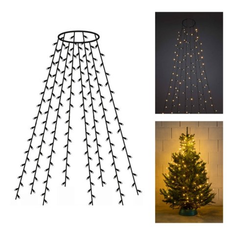 Kurtyna świetlna 160 lampek LED na choinkę Kurtyna świetlna 160 lampek LED na choinkę